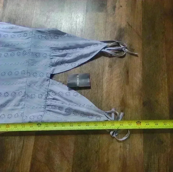 Light Blue Midi Dress with Leg Slit Size L - Picture 6 of 7